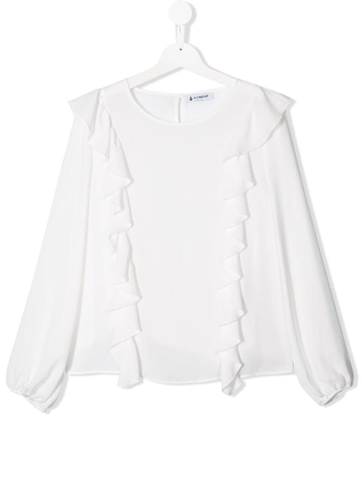 Dondup Kids Ruffle Detail Blouse - White