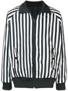 Y-3 Reversible Striped Bomber Jacket - Black