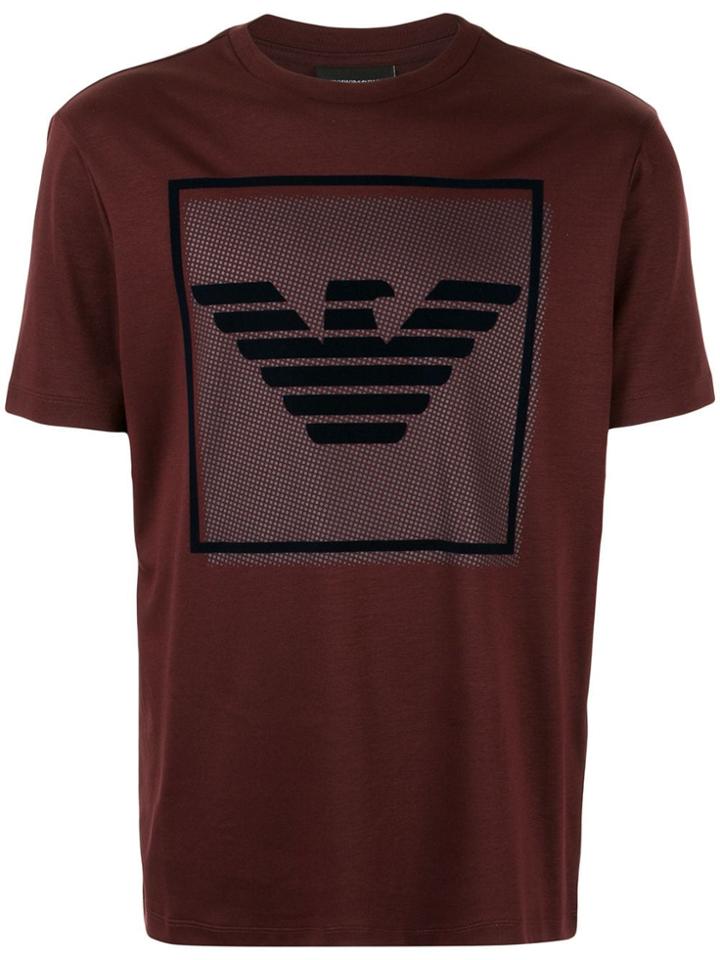 Emporio Armani Velvet Logo T-shirt - Red