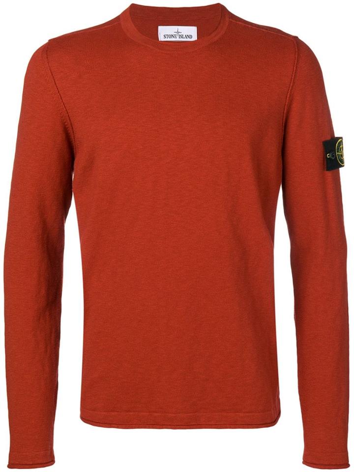 Stone Island Relaxed Fit Jumper - Red