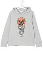 Stella Mccartney Kids Ice-cream Skull Hoodie - Grey