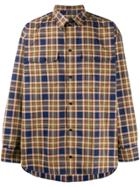 Tom Wood Checked Button Down Shirt - Brown