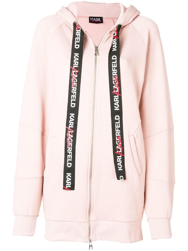 Karl Lagerfeld Karl X Kaia Oversized Hoodie - Pink & Purple