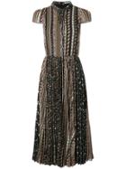 Alice+olivia Printed Panels Dress - Black