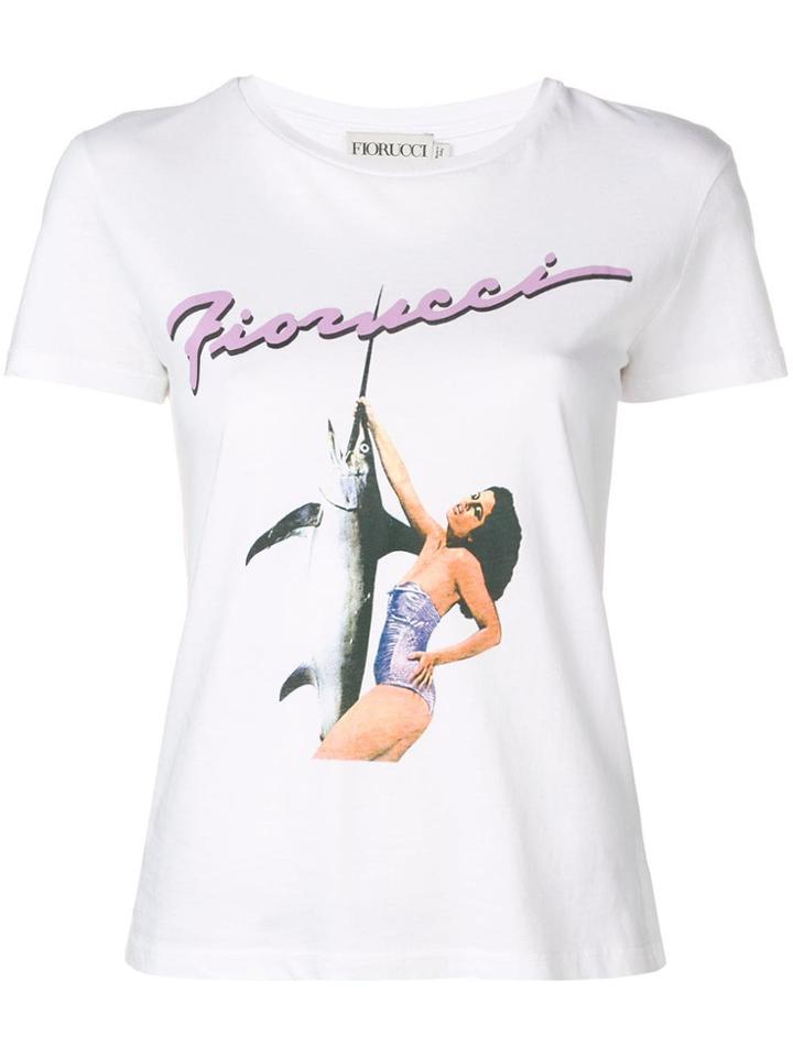 Fiorucci Printed Logo T-shirt - White