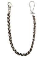 D'amico Braided Chain, Men's, Metallic, Leather/metal (other)