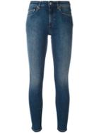 Acne Studios Cropped Skinny Jeans, Women's, Size: 25, Blue, Cotton