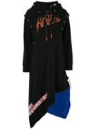 Maison Mihara Yasuhiro Asymmetric Sweatshirt Dress - Black