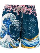 Mc2 Saint Barth Spring Wave Swim Shorts - Blue