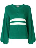 Baum Und Pferdgarten Stripe Detail Jumper - Green