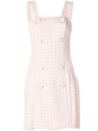 Versace Pre-owned Checked Dress - Pink