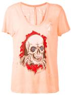 Unravel Project - Printed T-shirt - Women - Cotton - S, Yellow/orange, Cotton