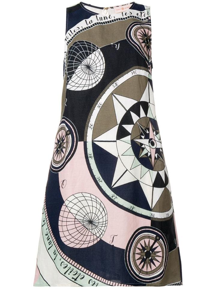 Tory Burch Cosmic Print Mini Dress - Blue