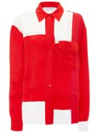 Jw Anderson Pillarbox Red Contrast Panel Shirt