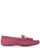 Tod's Tassel-embellished Loafers - Pink