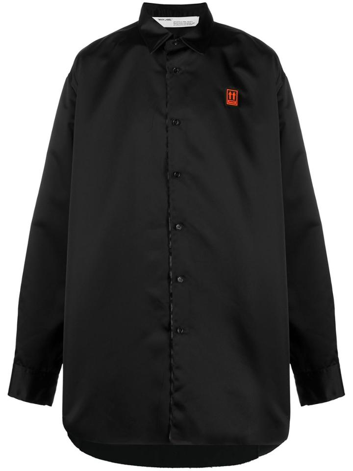 Off-white Arrows Print Oversized Shirt - Black