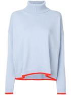 Giada Benincasa Contrast Hem Roll-neck Sweater - Blue