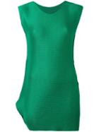 Issey Miyake Cauliflower Longline Tank Top, Women's, Green, Polyester