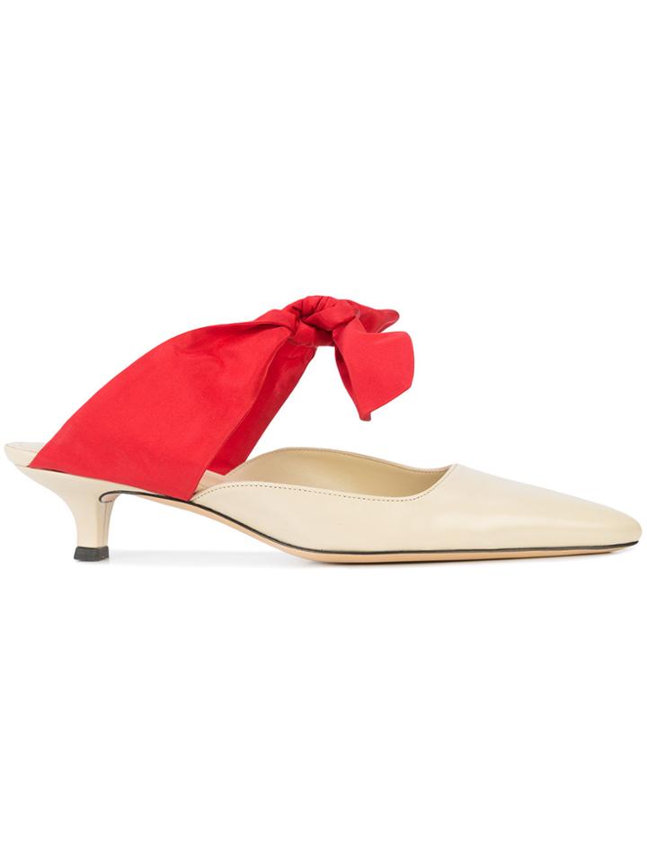 The Row Coco Mules - Nude & Neutrals