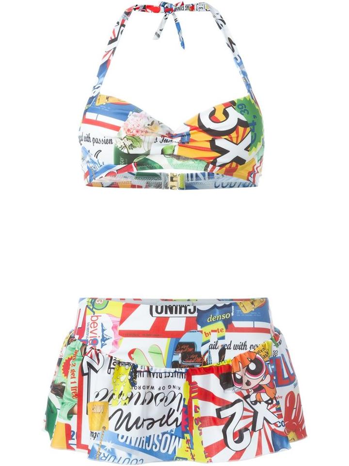Moschino Multi Print Bikini