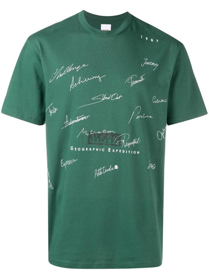 Napa Silver X Napapijri S-plata Ss T-shirt - Green