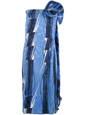 Balestra Vintage One Shoulder Dress - Blue