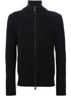 Ami Alexandre Mattiussi Zipped Cardigan, Men's, Size: Small, Black, Merino