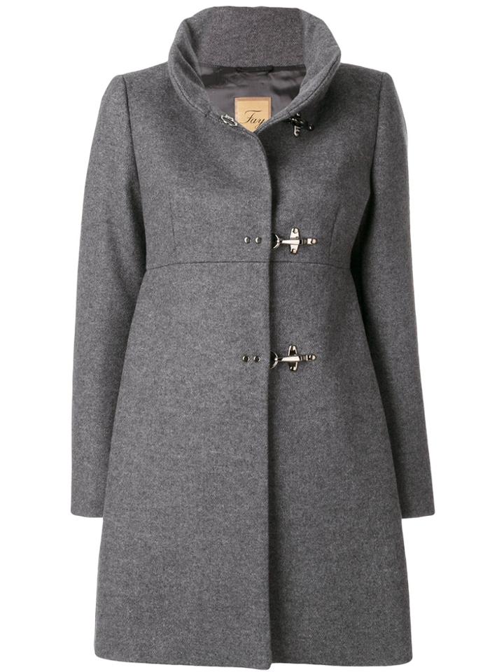 Fay Clasp Buttoned Jacket - Grey