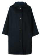 Dusan Oversize Buttoned Coat, Women's, Blue, Cashmere