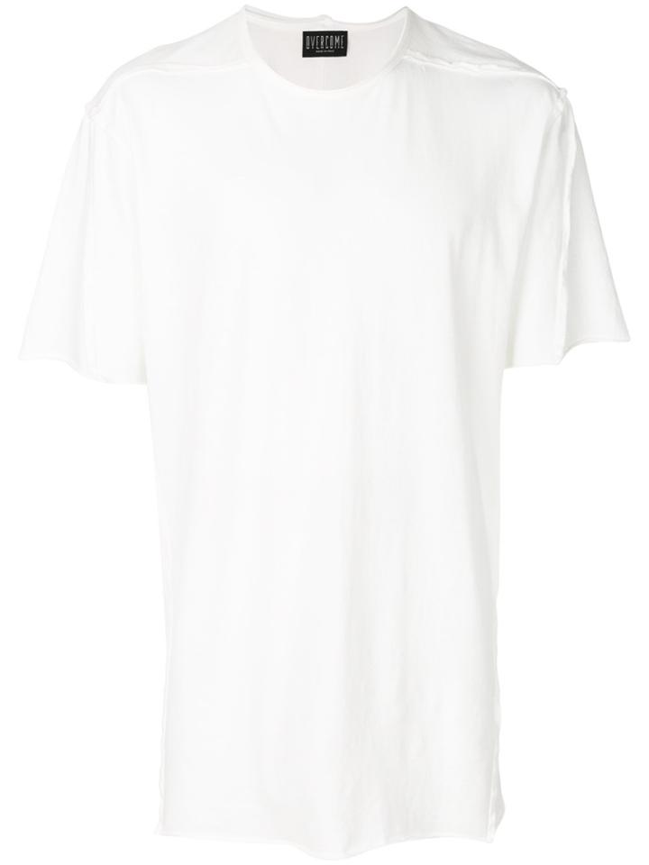 Overcome Distressed Oversized T-shirt - White