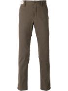 Incotex - Slim Fit Trousers - Men - Cotton/spandex/elastane - 38, Brown, Cotton/spandex/elastane