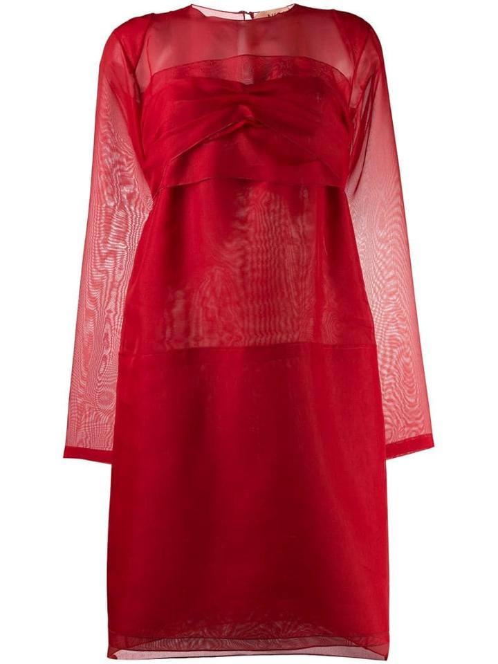 Nº21 Bow Back Mini Dress - Red
