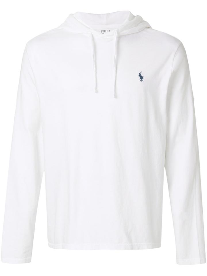 Polo Ralph Lauren Logo Hoodie - White