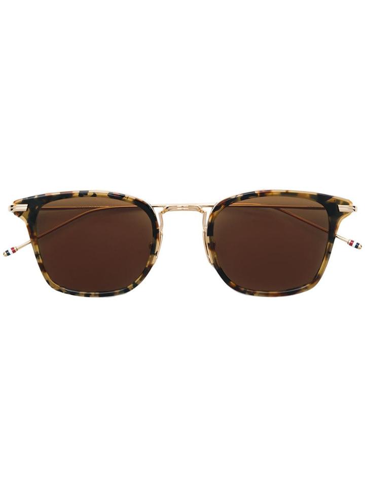 Thom Browne Eyewear Square Shaped Sunglasses - Metallic