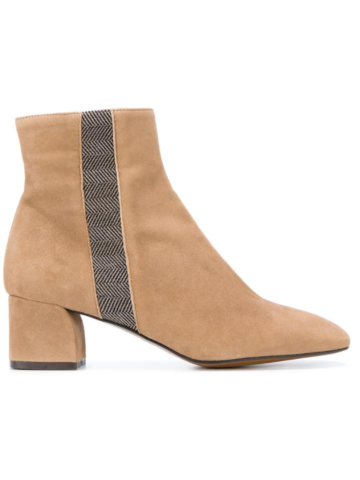 Castañer Block Heel Ankle Boots - Brown