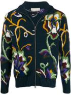 Etro Floral Knitted Cardigan - Blue