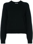 T By Alexander Wang Crew Neck Sweater, Women's, Size: 44, Black, Cashmere/wool