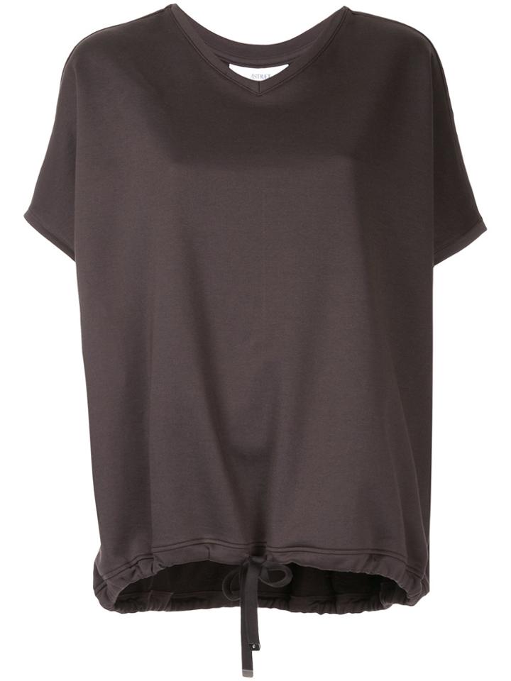 Astraet Drawstring Hem T-shirt - Grey