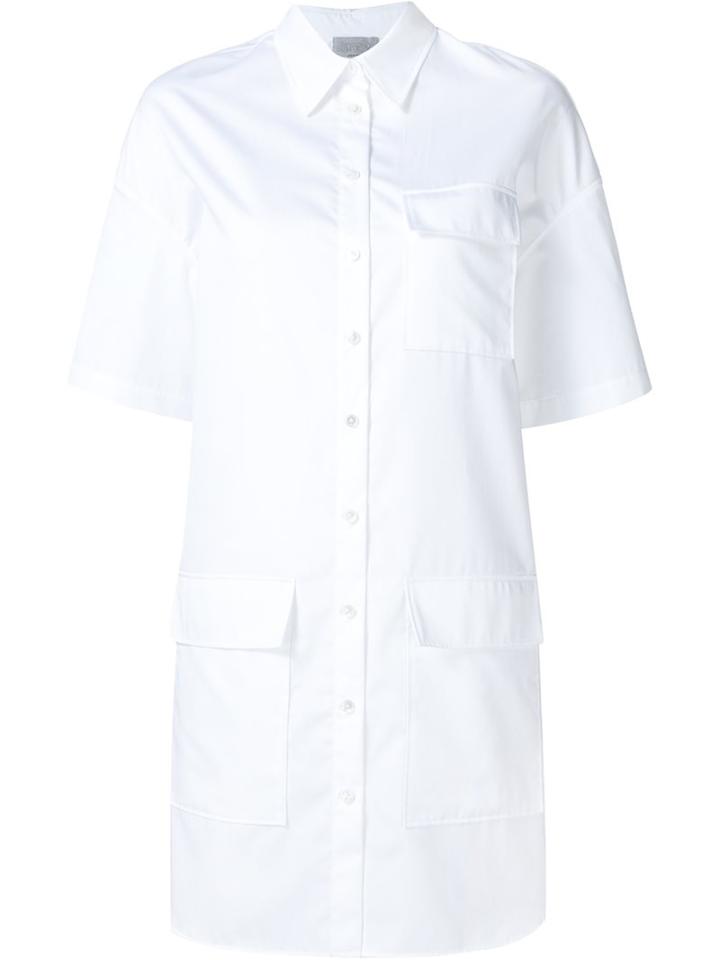 Grey Jason Wu Shortsleeved Shirt Dress
