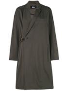 The Reracs - Wrap Belted Coat - Women - Nylon/polyester - M, Green, Nylon/polyester