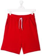 Paolo Pecora Kids Teen Drawstring Shorts - Red