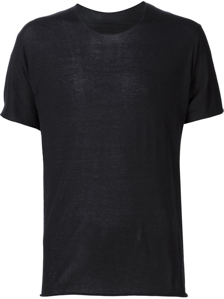 Label Under Construction Crew Neck T-shirt, Men's, Size: Medium, Black, Cotton