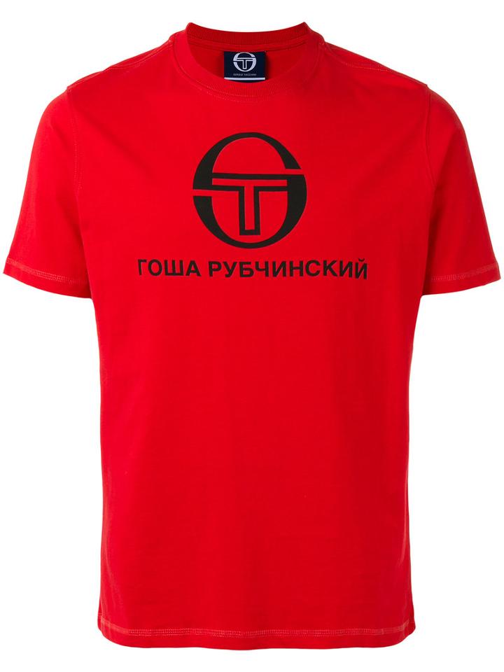 Gosha Rubchinskiy - Gosha Rubchinsky X Sergio Tacchini T-shirt - Men - Cotton - S, Red, Cotton