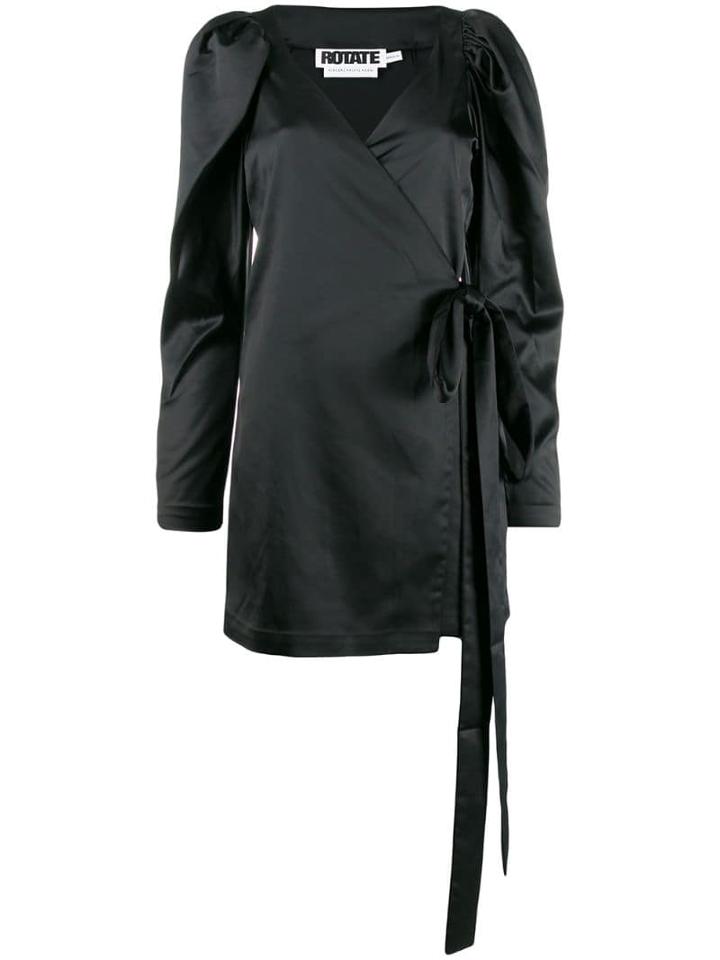Rotate Tie-waist Dress - Black