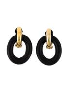 Yves Saint Laurent Vintage Drop Loop Earrings, Women's, Black