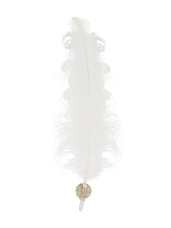 Ann Demeulemeester Feather Earring - White