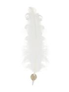 Ann Demeulemeester Feather Earring - White