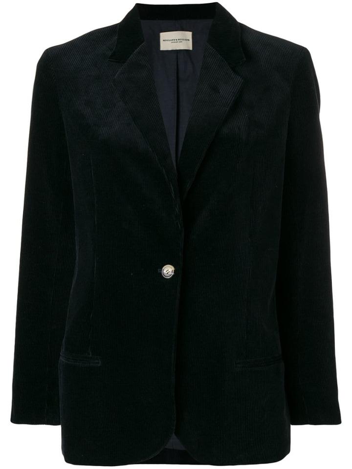 Holland & Holland Corduroy Fitted Blazer - Blue