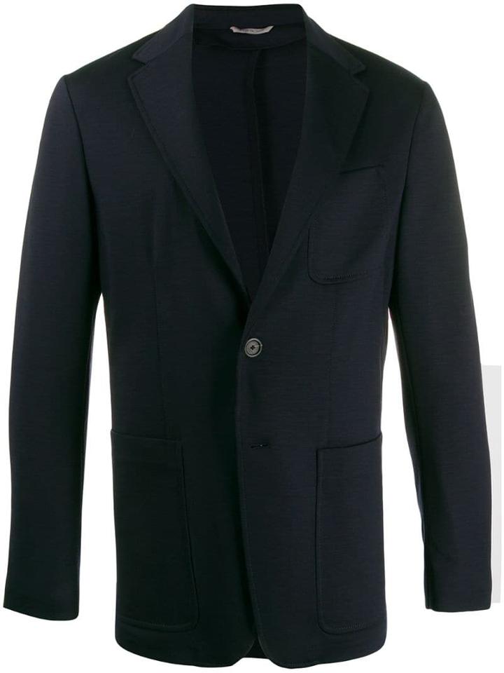Canali Single-breasted Regular-fit Blazer - Blue