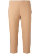 Gianluca Capannolo Cropped Pants, Women's, Size: 42, Nude/neutrals, Viscose/cotton/polyamide